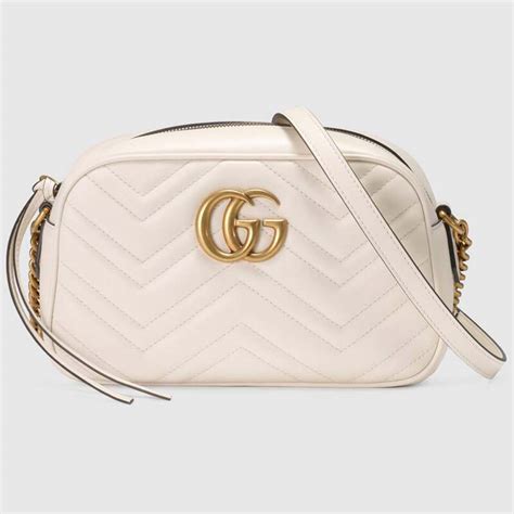 white gucci bags|gucci white marmont bag.